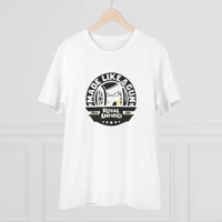 Men's PC Cotton Bike Ride Design Printed T Shirt (Color: White, Thread Count: 180GSM) - White, 0.25, Casual, S