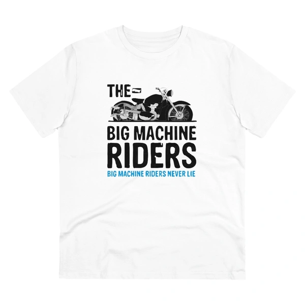 Men's PC Cotton Bike Ride Design Printed T Shirt (Color: White, Thread Count: 180GSM) - White, 0.25, Casual, L