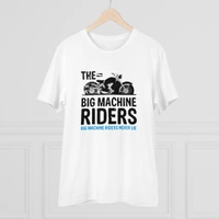 Men's PC Cotton Bike Ride Design Printed T Shirt (Color: White, Thread Count: 180GSM) - White, 0.25, Casual, L