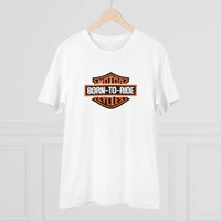 Men's PC Cotton Bike Ride Design Printed T Shirt (Color: White, Thread Count: 180GSM) - White, 0.25, Solid, L