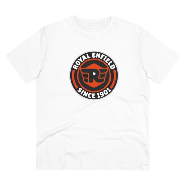 Men's PC Cotton Bike Ride Design Printed T Shirt (Color: White, Thread Count: 180GSM) - White, 0.25, Casual, M