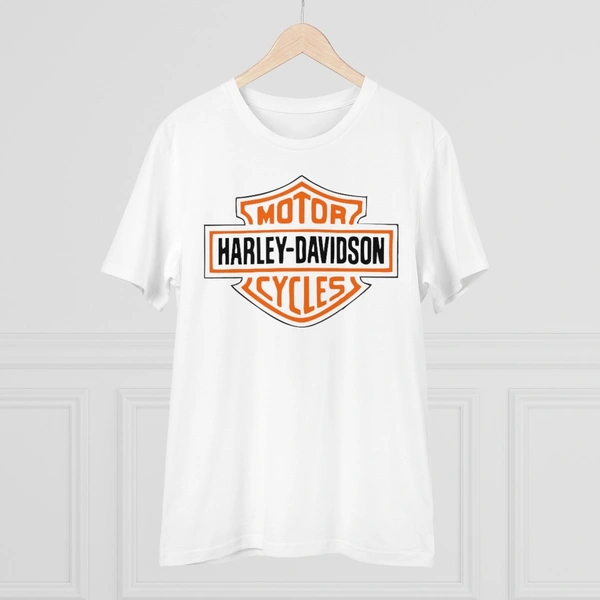 Men's PC Cotton Bike Ride Design Printed T Shirt (Color: White, Thread Count: 180GSM) - White, 0.25, Solid, L