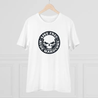 Men's PC Cotton Bike Ride Design Printed T Shirt (Color: White, Thread Count: 180GSM) - White, 0.25, Striped, S