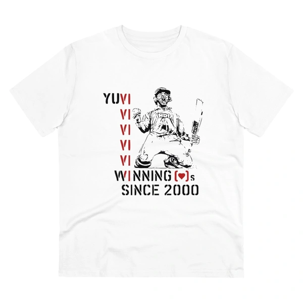 Men's PC Cotton Cricket Design Printed T Shirt (Color: White, Thread Count: 180GSM) - White, 0.25, Solid, S
