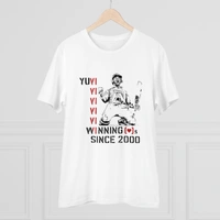 Men's PC Cotton Cricket Design Printed T Shirt (Color: White, Thread Count: 180GSM) - White, 0.25, Solid, S