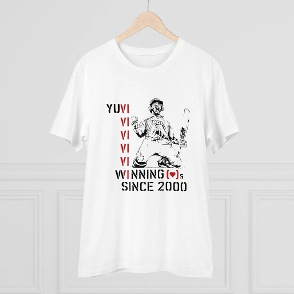 Men's PC Cotton Cricket Design Printed T Shirt (Color: White, Thread Count: 180GSM) - White, 0.25, Solid, S