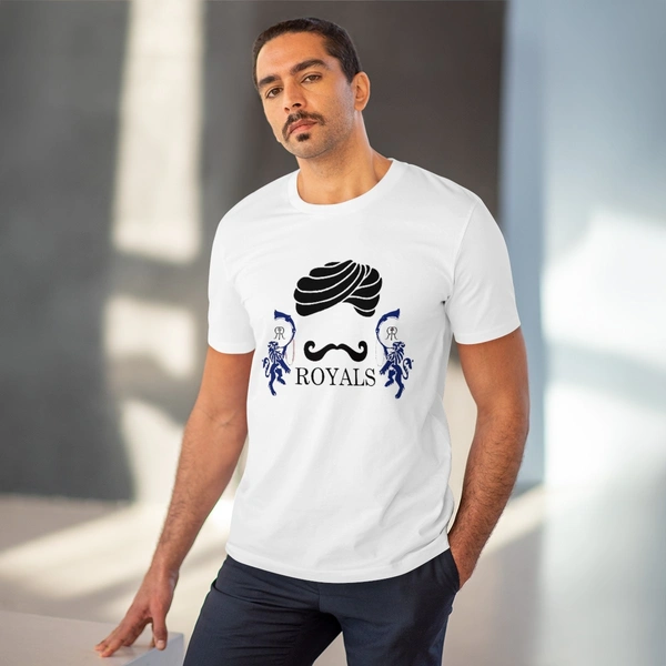 Men's PC Cotton Cricket Design Printed T Shirt (Color: White, Thread Count: 180GSM) - White, 0.25, Solid, 2XL