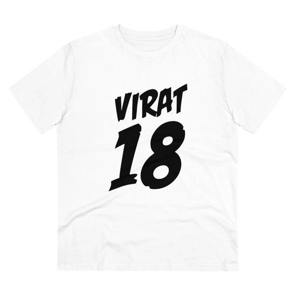 Men's PC Cotton Cricket Design Printed T Shirt (Color: White, Thread Count: 180GSM) - White, 0.25, Solid, L