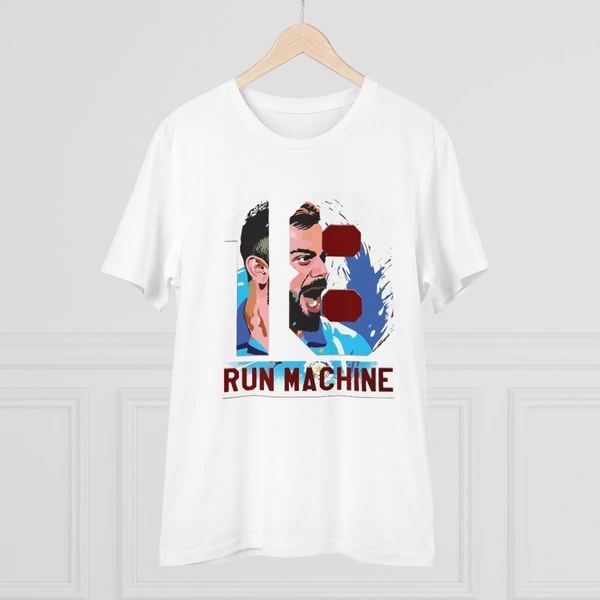 Men's PC Cotton Cricket Design Printed T Shirt (Color: White, Thread Count: 180GSM) - White, 0.25, Printed, L