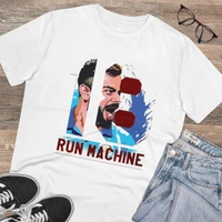 Men's PC Cotton Cricket Design Printed T Shirt (Color: White, Thread Count: 180GSM) - White, 0.25, Printed, L