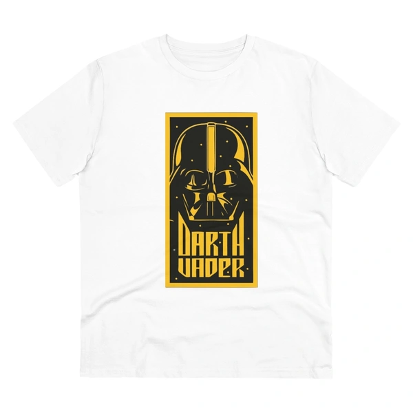 Men's PC Cotton Darth Vader Printed T Shirt (Color: White, Thread Count: 180GSM) - White, 0.25, Printed, 2XL
