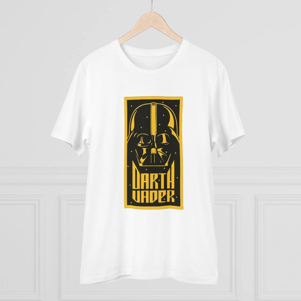 Men's PC Cotton Darth Vader Printed T Shirt (Color: White, Thread Count: 180GSM) - White, 0.25, Printed, 2XL