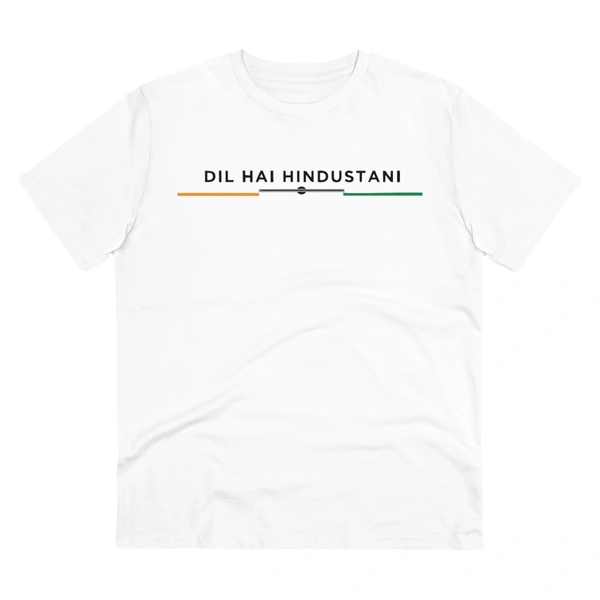 Men's PC Cotton Dil Se Hindustani Printed T Shirt (Color: White, Thread Count: 180GSM) - White, 0.25, Printed, XL