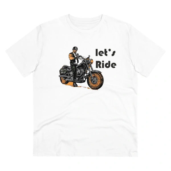 Men's PC Cotton Explore The Unseen Printed T Shirt (Color: White, Thread Count: 180GSM) - White, 0.25, Striped, M