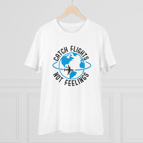Men's PC Cotton Explore The Unseen Printed T Shirt (Color: White, Thread Count: 180GSM) - White, 0.25, Printed, M