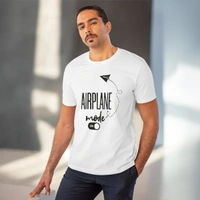 Men's PC Cotton Explore The Unseen Printed T Shirt (Color: White, Thread Count: 180GSM) - White, 0.25, Striped, S