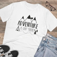 Men's PC Cotton Explore The Unseen Printed T Shirt (Color: White, Thread Count: 180GSM) - White, 0.25, Striped, L