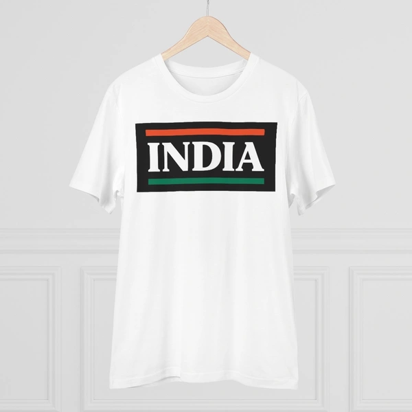 Men's PC Cotton India Printed T Shirt (Color: White, Thread Count: 180GSM) - White, 0.25, Printed, M