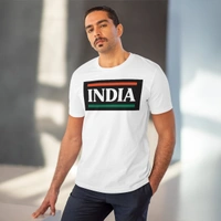 Men's PC Cotton India Printed T Shirt (Color: White, Thread Count: 180GSM) - White, 0.25, Printed, M