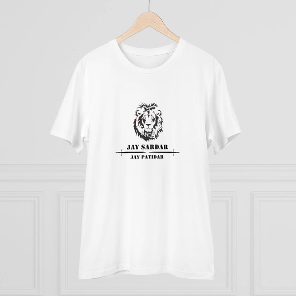 Men's PC Cotton Jay Sardar Printed T Shirt (Color: White, Thread Count: 180GSM) - White, 0.25, Printed, L