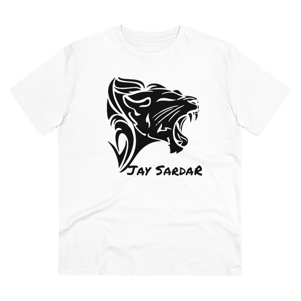 Men's PC Cotton Jay Sardar Printed T Shirt (Color: White, Thread Count: 180GSM) - White, 0.25, Printed, L