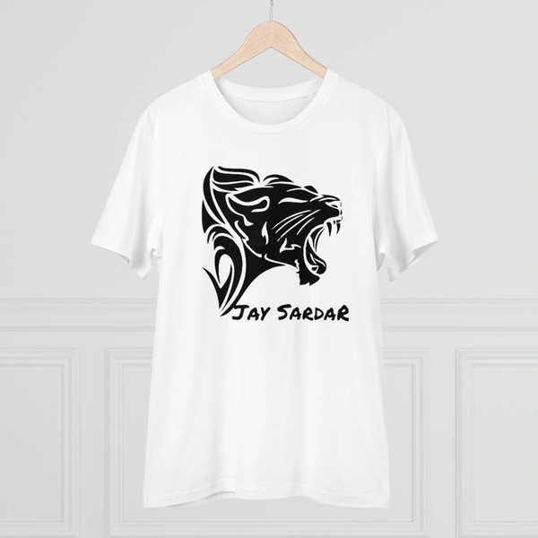 Men's PC Cotton Jay Sardar Printed T Shirt (Color: White, Thread Count: 180GSM) - White, 0.25, Printed, L