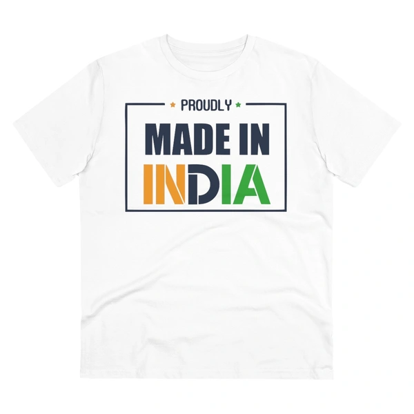 Men's PC Cotton Made In India Printed T Shirt (Color: White, Thread Count: 180GSM) - White, 0.25, Printed, S