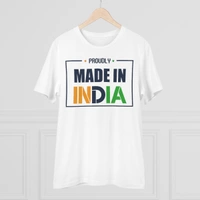 Men's PC Cotton Made In India Printed T Shirt (Color: White, Thread Count: 180GSM) - White, 0.25, Printed, S