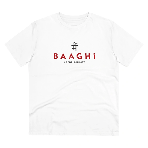 Men's PC Cotton Me Bhaghi Printed T Shirt (Color: White, Thread Count: 180GSM) - White, 0.25, Printed, XL