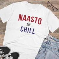 Men's PC Cotton Nasto And Chill Printed T Shirt (Color: White, Thread Count: 180GSM) - White, 0.25, Solid, 2XL