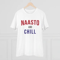 Men's PC Cotton Nasto And Chill Printed T Shirt (Color: White, Thread Count: 180GSM) - White, 0.25, Men's Kurta, 2XL