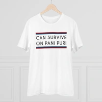 Men's PC Cotton Quotes Printed T Shirt (Color: White, Thread Count: 180GSM) - White, 0.25, Striped, L