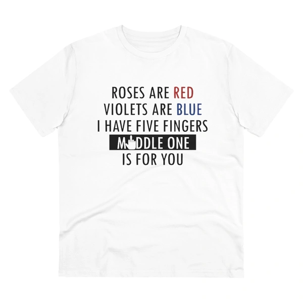 Men's PC Cotton Roses Are Red Printed T Shirt (Color: White, Thread Count: 180GSM) - White, 0.25, Solid, XL