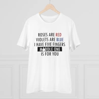 Men's PC Cotton Roses Are Red Printed T Shirt (Color: White, Thread Count: 180GSM) - White, 0.25, Solid, XL