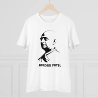Men's PC Cotton Sardar Patel Printed T Shirt (Color: White, Thread Count: 180GSM) - White, 0.25, Solid, L
