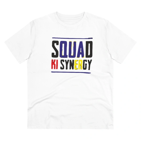 Men's PC Cotton Squed Ki Syneagy Printed T Shirt (Color: White, Thread Count: 180GSM) - White, 0.25, Solid, XL