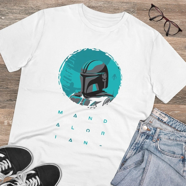 Men's PC Cotton Star Wars Printed T Shirt (Color: White, Thread Count: 180GSM) - White, 0.25, Solid, L