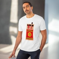 Men's PC Cotton Telugu Desing Printed T Shirt (Color: White, Thread Count: 180GSM) - White, 0.25, Color Block, M