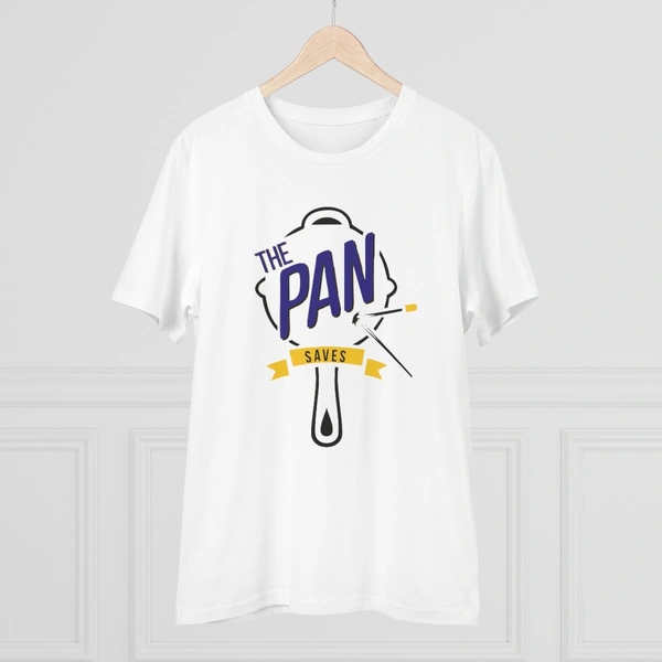 Men's PC Cotton The Pan Pubg Printed T Shirt (Color: White, Thread Count: 180GSM) - White, 0.25, Solid, 2XL