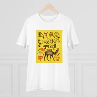 Men's PC Cotton Vat Thi Gujarati Printed T Shirt (Color: White, Thread Count: 180GSM) - White, 0.25, Solid, XL