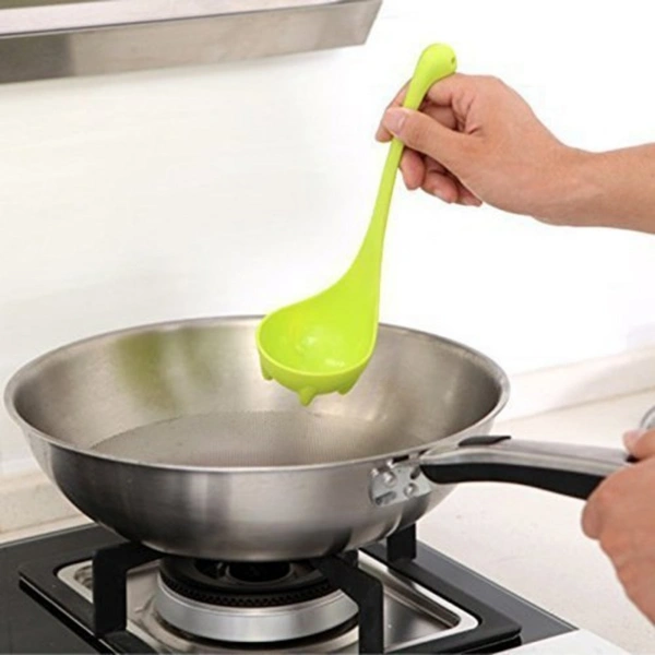 Pack Of_2 Nessie Ladle Dinosaur Long Handle Soup Spoons (Color:Assorted) - 0.07, Assorted