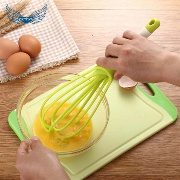 Pack Of_5 Fold Able Plastic Whisk Beater Hand Blender Mixer Froth Whisker Lassi Maker (Color:Assorted) - 0.12, Assorted