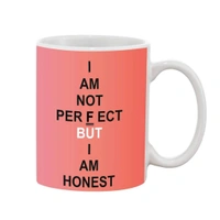 Printed Ceramic Coffee Mug - 1 Pieces, White, 11oz - 11 Oz, 0.44, White