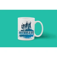 Printed Ceramic Coffee Mug - 1 Pieces, White, 11oz - 11 Oz, 0.44, White