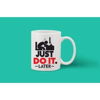 Printed Ceramic Coffee Mug - 1 Pieces, White, 11oz - 11 Oz, 0.44, White