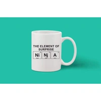 Printed Ceramic Coffee Mug - 1 Pieces, White, 11oz - 11 Oz, 0.44, White