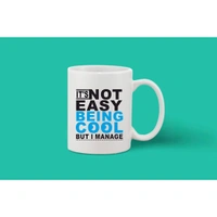 Printed Ceramic Coffee Mug - 1 Pieces, White, 11oz - 11 Oz, 0.44, White