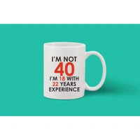 Printed Ceramic Coffee Mug - 1 Pieces, White, 11oz - 11 Oz, 0.44, White