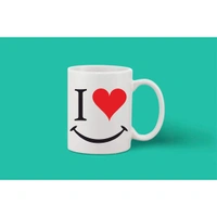 Printed Ceramic Coffee Mug - 1 Pieces, White, 11oz - 11 Oz, 0.44, White