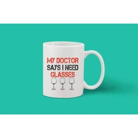 Printed Ceramic Coffee Mug - 1 Pieces, White, 11oz - 11 Oz, 0.44, White